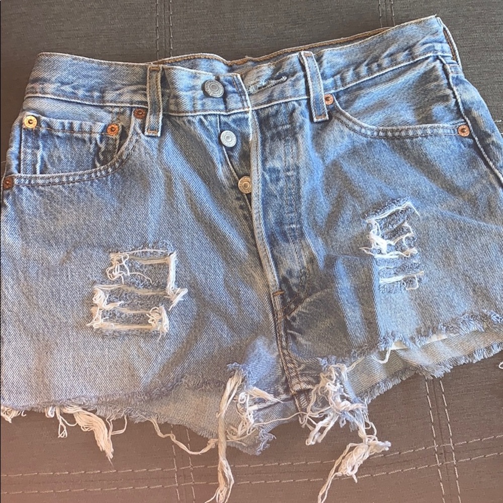 Levi Denim blue jean shorts